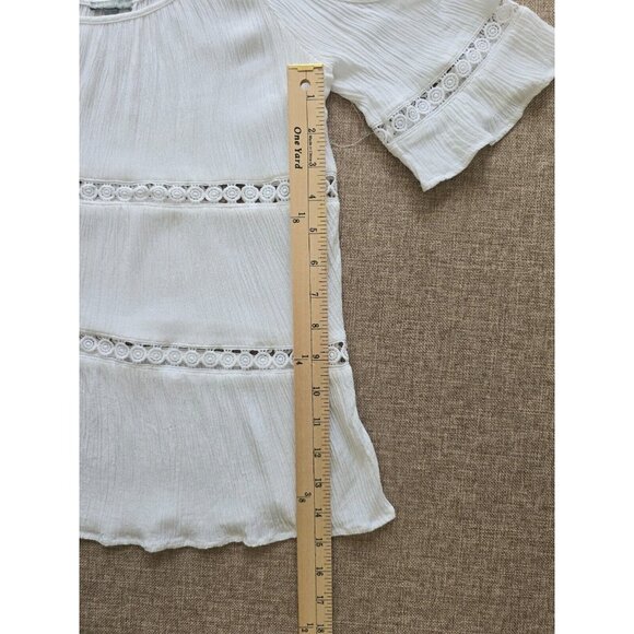 CHARLOTTE RUSSE White Cold Shoulder Strap Blouse S top - Picture 10 of 16